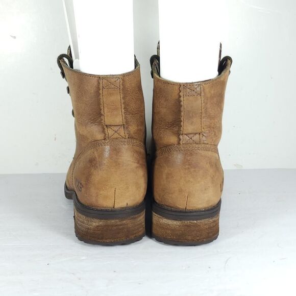 Ugg Women's Denali US8 Brown Leather Lace Up Sheepskin Lined LaceUp Combat Boots - Picture 9 of 16